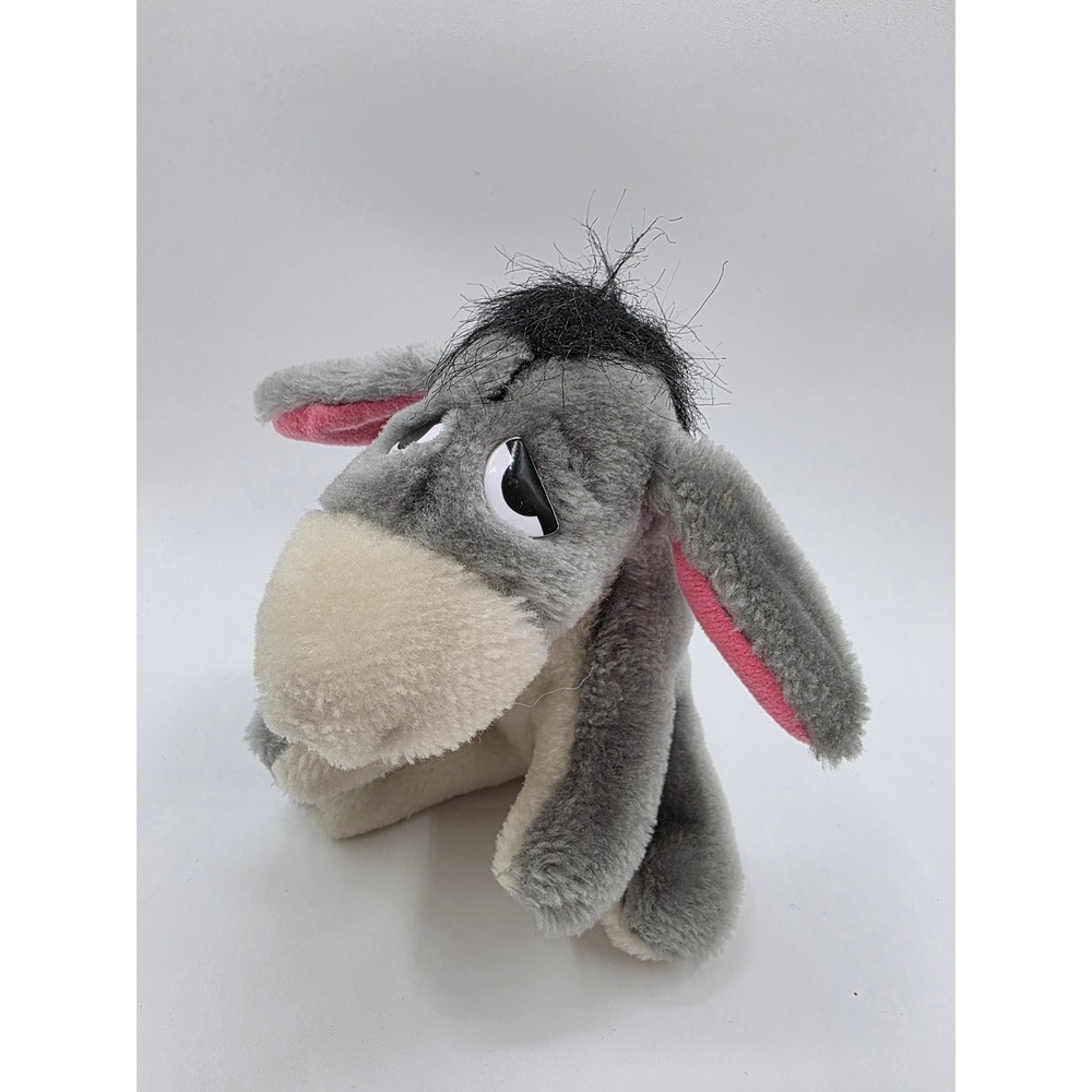 Vintage Disney Eeyore Hand Puppet Sears Roebuck Winnie the Pooh Grey Plush Toy